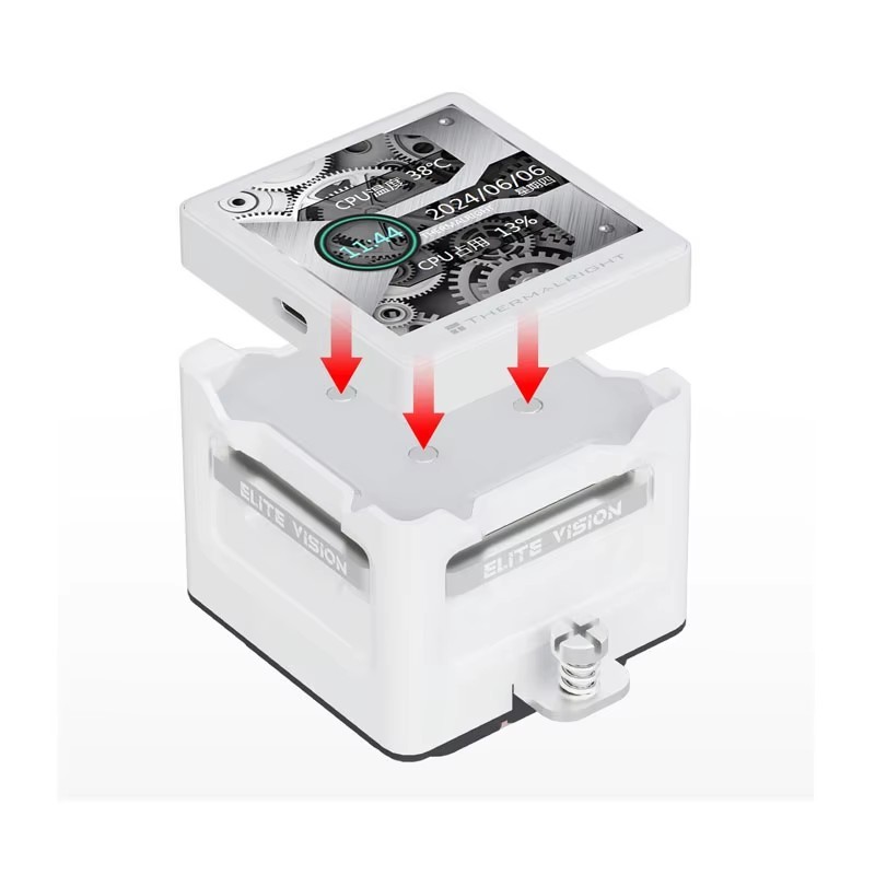 Thermalright ELITE VISION 360 ARGB หม้อน้ําระบายความร้อนด้วยน้ํา All-in-one, หน้าจอจอแสดงผล IPS LCD ขนาด 2.73 นิ้ว/DIY/แม่เหล็ก