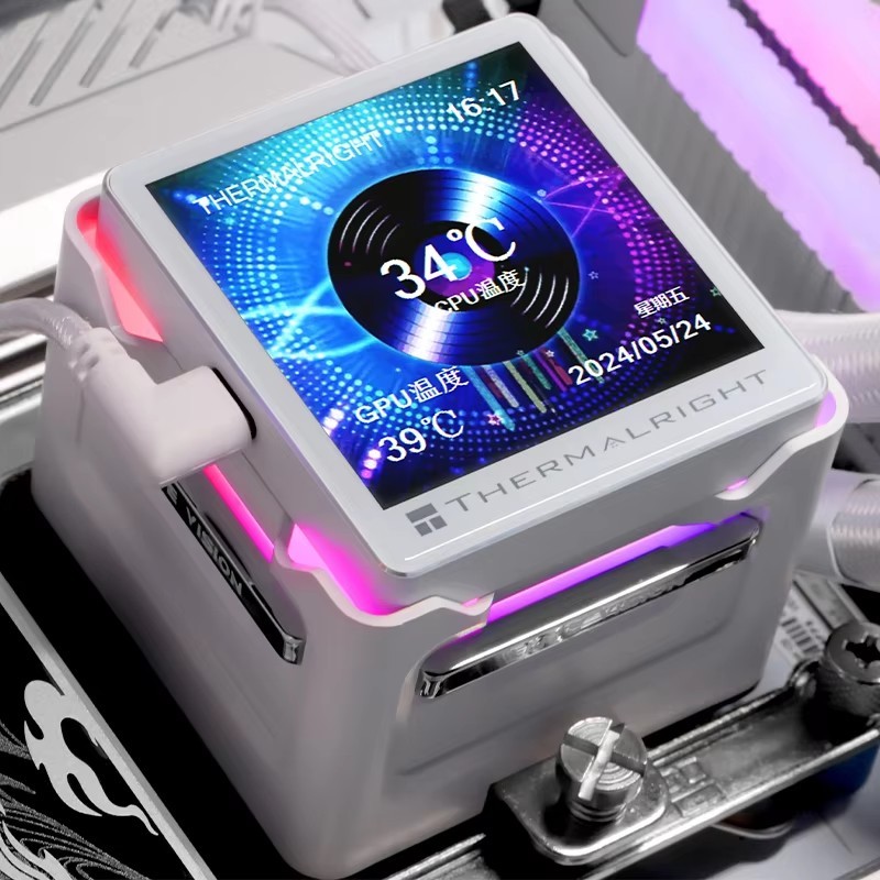 Thermalright ELITE VISION 360 ARGB หม้อน้ําระบายความร้อนด้วยน้ํา All-in-one, หน้าจอจอแสดงผล IPS LCD ขนาด 2.73 นิ้ว/DIY/แม่เหล็ก