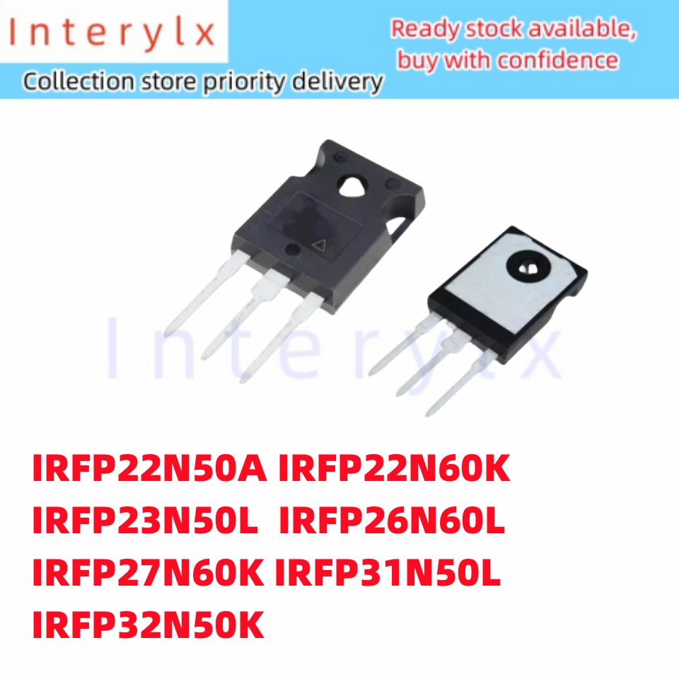 1 ชิ้น/ล็อตยี่ห้อใหม่ IRFP22N50 IRFP22N50A IRFP22N60 IRFP22N60K IRFP23N50L IRFP26N60 IRFP26N60L IRFP