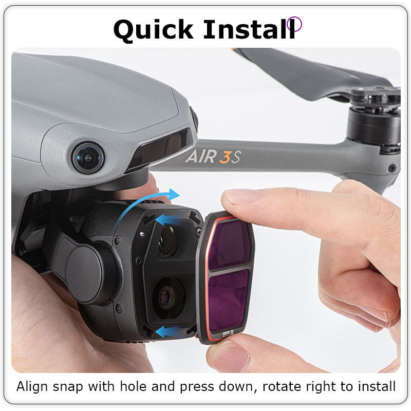 สําหรับ DJI Air 3S เลนส์ ND Filter Combo DJI Gimbal CPL/UV Filter อุปกรณ์เสริม