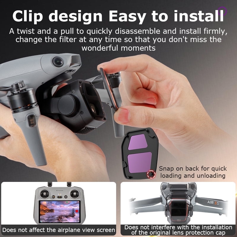 สําหรับ DJI Air 3S เลนส์ ND Filter Combo DJI Gimbal CPL/UV Filter อุปกรณ์เสริม