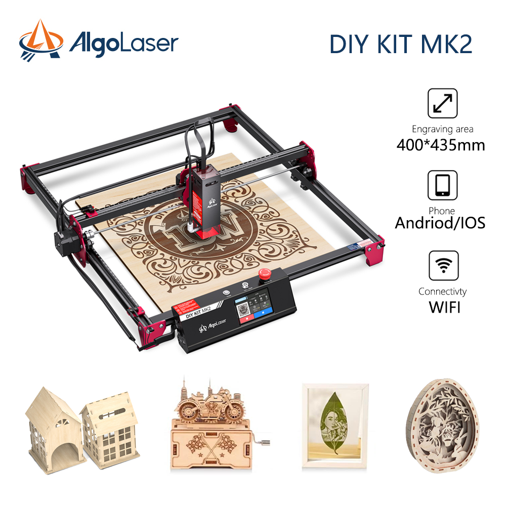 AlgoLaser DIY KIT MK2 10W เครื่องตัดเลเซอร์อะคริลิคไม้เครื่องแกะสลักเลเซอร์เครื่องแกะสลักโลหะ laser engraver