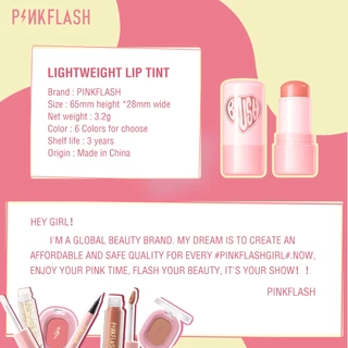 Pinkflash Multi-Use Watery Blush Stick Healthy Rosy Cream Blendeable High pigment ติดทนนานเริ่มต้น Sun-kissed Glow แบบพกพา Moisturizing 6 เฉดสี