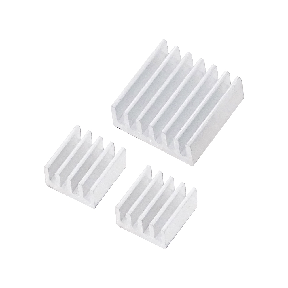 Mcxk-e ชุดฮีทซิงค์อลูมิเนียม สําหรับ Orange Raspberry Pi 3 Heatsink Cooler Pure Aluminium Heat Sink Se 3 ชิ้น