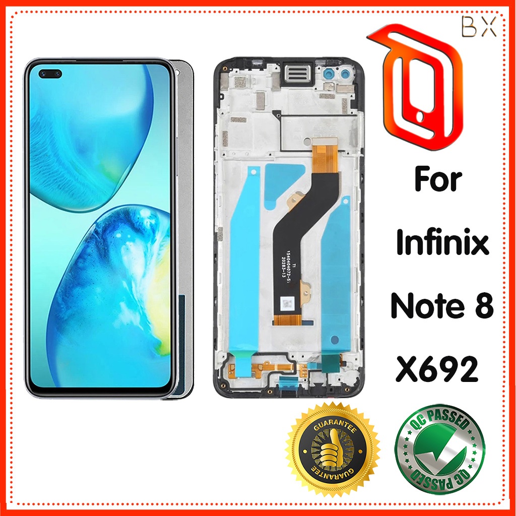 สําหรับ Infinix Note 8 X692 จอแสดงผล LCD ชุดหน้าจอสัมผัสชิ้นส่วนทดแทน LCD