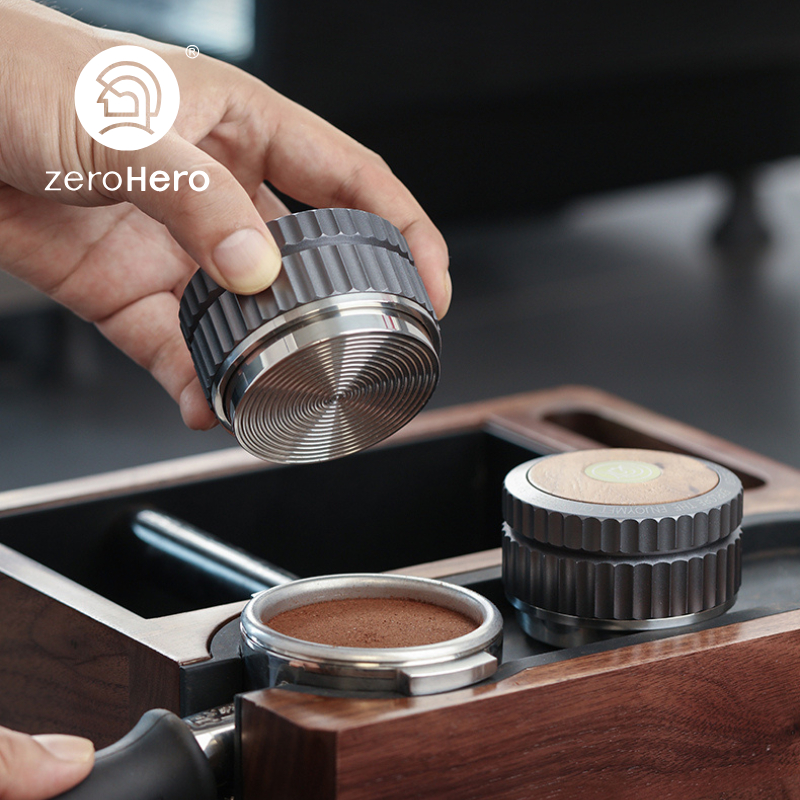 zeroHero Thor Tamper/Distributor 51/58 มม.Three paddles/Thread Gravity ความลึกปรับได้