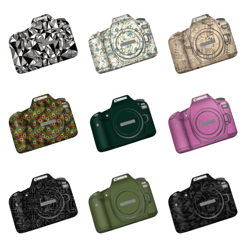 สติกเกอร์ป้องกันกล้อง Canon สติกเกอร์ Canon 90D, ตัวป้องกันกล้อง Canon 90D, อุปกรณ์เสริมกล้อง, สติกเ