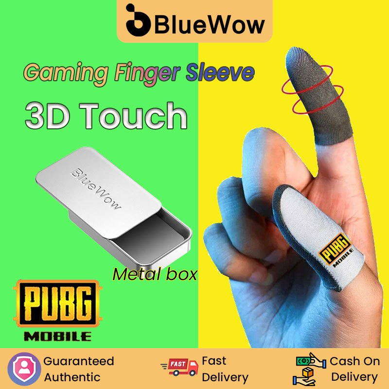 Bluewow Gaming Finger Sleeve สําหรับ PUBG Breathable ปลายนิ้ว Sweatproof Anti-slip ถุงมือปลายนิ้ว