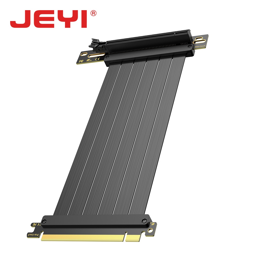 Jeyi PCIe 4.0 Riser สาย 90 องศา, PCIe 3.0/4.0 x16 สาย, EMI Shielded GPU ...