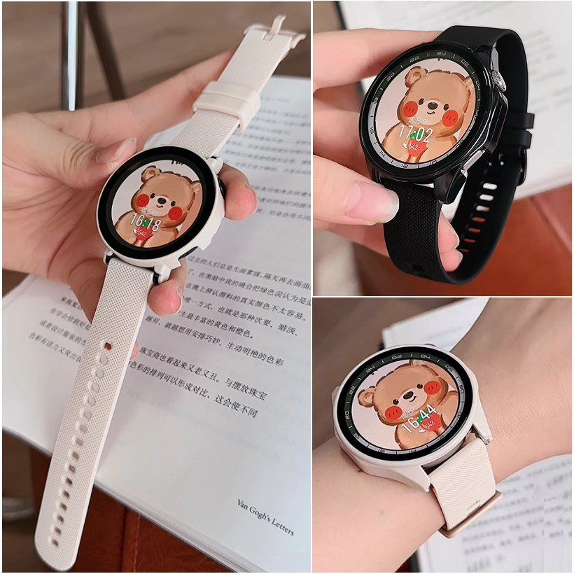 Silicone Texture สาย Huawei watch GT 5 Strap Sports Huawei watch GT 5 Pro สาย Full Covered เคส Huawei GT5 Case Huawei watch GT 4 Strap Case PC Hard Cover Huawei gt4 สาย Huawei watch GT5 Pro Case Shockproof Huawei watch GT 5 สาย