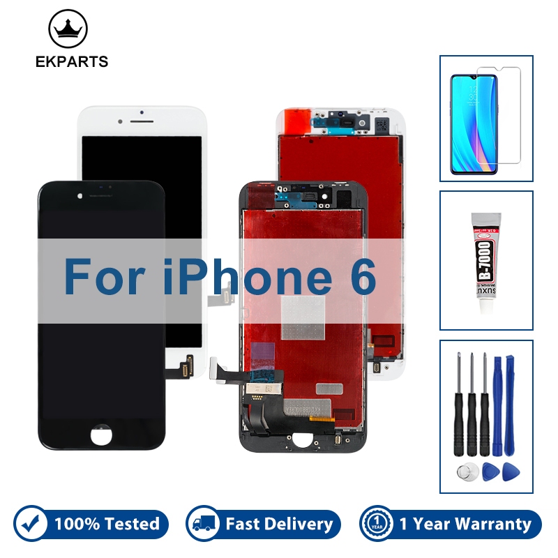 เกรด AAA+++ LCD สําหรับ iPhone 6 Perfect 3D Touch Screen Digitizer Assembly A1549 A1586 เปลี่ยนแผงสั