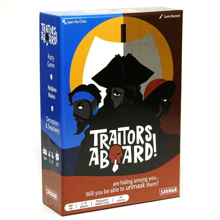 Traitors Aboard - Award Winning Secret Identity Party Game 15 นาทีรอบ | เกมยอดนิยมสําหรับผู้เล่น 3-8 คน - อายุ 10+ | การ์ดครอบครัว Gam