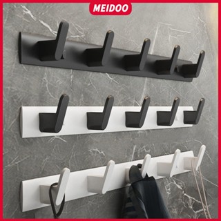 MEIDOO ตะขอโลหะ ไม้แขวนเสื้อ ตะขอแขวนในห้องน้ำ ฟรี ตะขอเจาะผ…