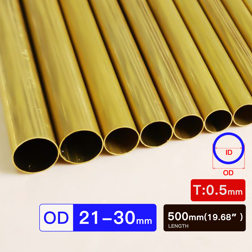 ฟูอี้ ทองเหลืองหลอด ผนังหนา0.5มิลลิเมตร จาก 21-30มิลลิเมตรความยาว300มิลลิเมตร500มิลลิเมตรกลวงตรงรอบท่อเส้นผ่าศูนย์กลางด้านนอก21 22 23 24 25 26 28 30มิลลิ