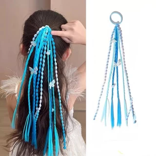 เด็กคุโรมิวิกผมถักเปียสาวน้อยหวานเย็นมวยที่มีสีสันบิดถักเปียสไตล์ใหม่