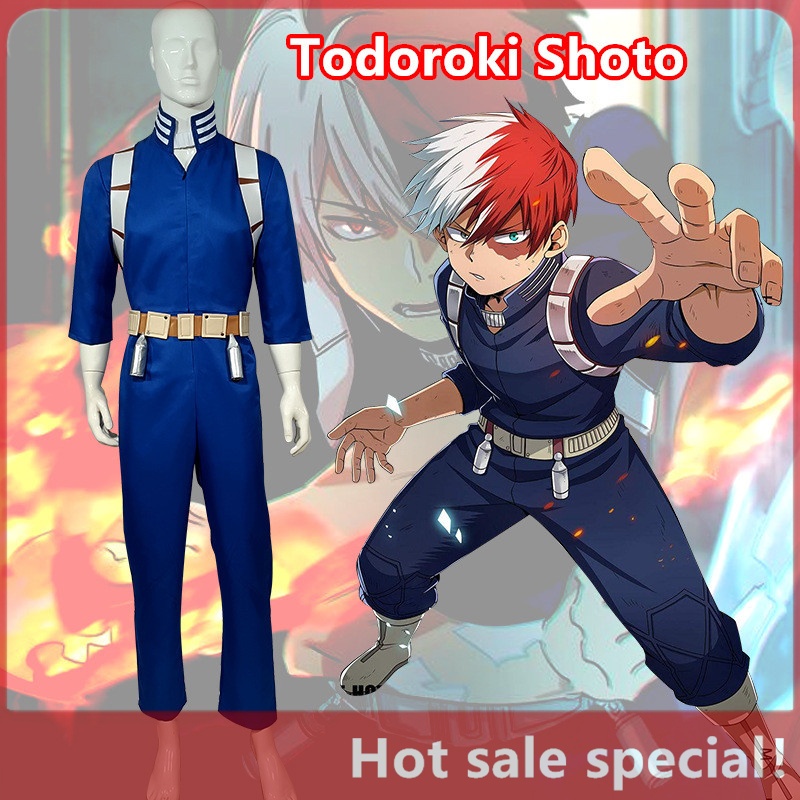 【HX-YAO】My Hero Academia cosplay Todoroki Shoto cosplay เครื่องแต่งกายการแสดงอะนิเมะ