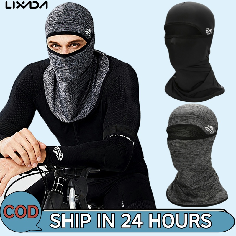 [LIXADA Mall] Cycle Face UPF50+ Helmet Liner Cooling Ice Silk Neck Gaiter Summer UV Protection Headg