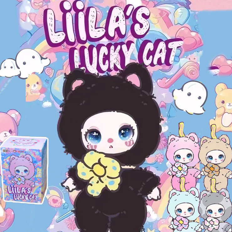 จัดส่งฟรี】Liila Lucky Cat | ลิล่า แมวนําโชค | ตุ๊กตาตุ๊กตาพวงกุญแจกระเป๋าจี้