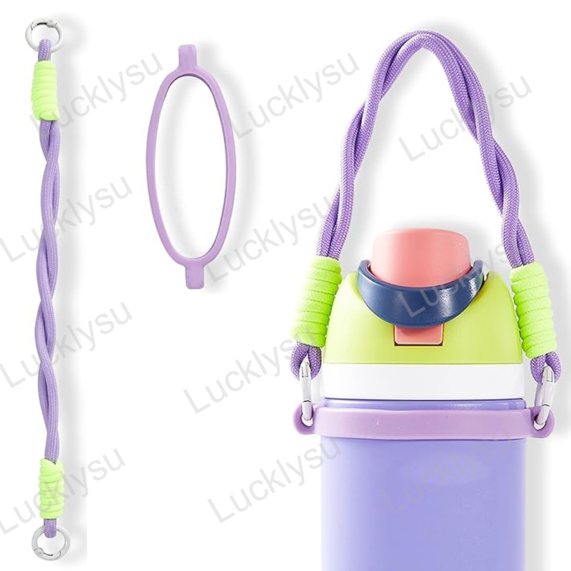 Owala Handle Strap ขวดซิลิโคนสายรัดจับ,ใช้งานร่วมกับ Owala Freesip ขวดน้ําเหมาะกับ 16oz ถึง 40oz, ขวดน้ํา Carrier Grip อุปกรณ์เสริมสําหรับจักรยานวิ่ง, Gym หรือจ๊อกกิ้ง