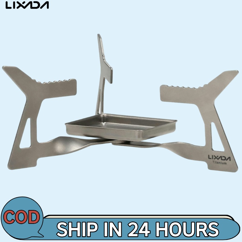 [LISADA Mall] Lixada Ultralight Folding Camping Titanium Solidified เตาแอลกอฮอล์ 14g