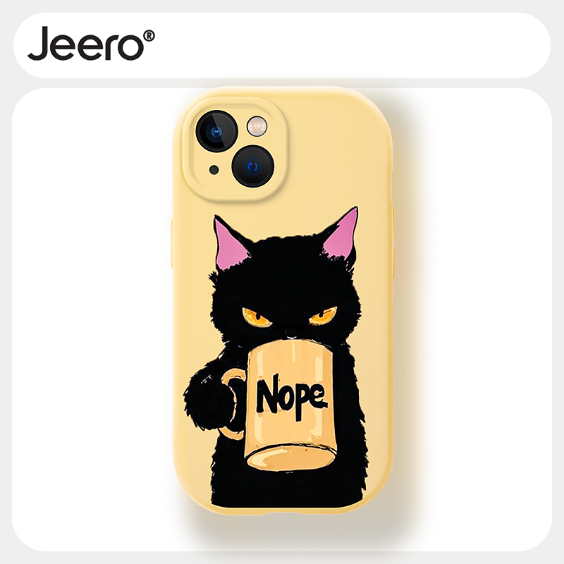 Jeero เคสไอโฟน เคสซิลิโคนนุ่มกันกระแทกการ์ตูนน่ารักตลก เคสโทรศัพท์ for iPhone 16 15 14 13 12 11 Pro 
