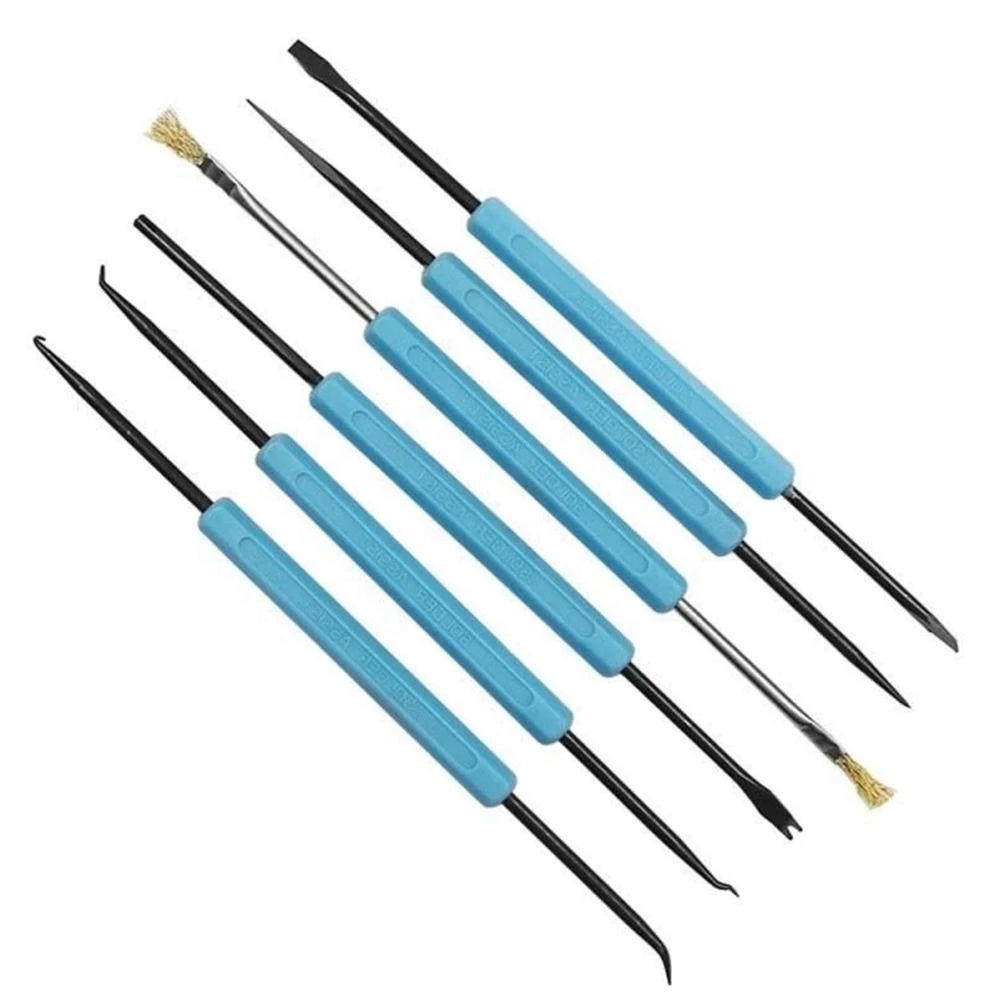 6 ชิ้น/เซ็ต ชุดบัดกรี Desoldering Aid สําหรับซ่อม PCB และส่วนประกอบอิเล็กทรอนิกส์