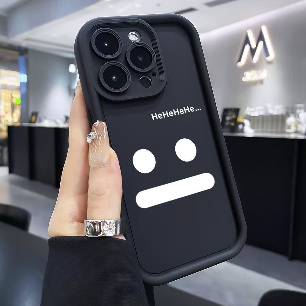 เคส For iPhone 12 Pro Max 13 13 Pro 13 Pro Max 14 14 Pro กรณีโทรศัพท์มือถือซิลิโคนใสยิ้ม