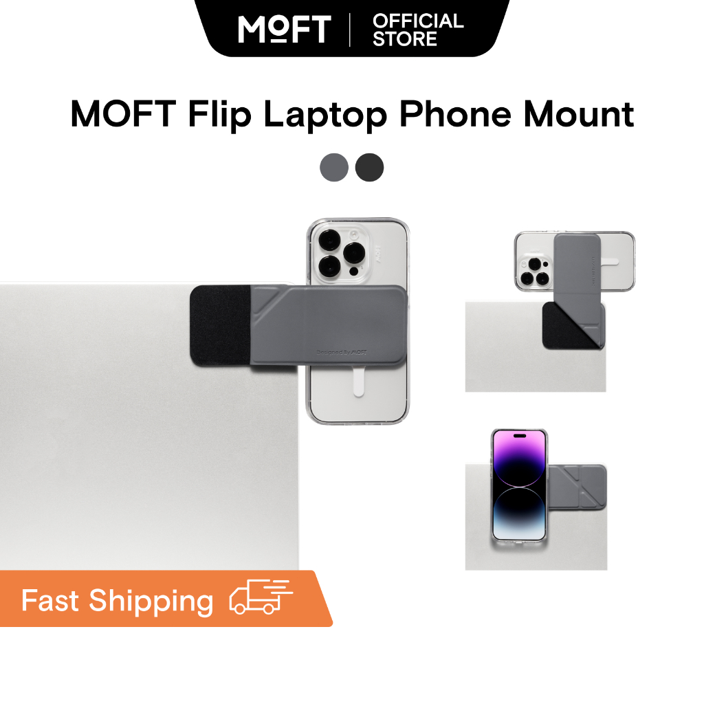 MOFT Flip Laptop Phone Mount อุปกรณ์สำหรับยึดติด Smartphone เข้ากับ Laptop แบบแม่เหล็ก