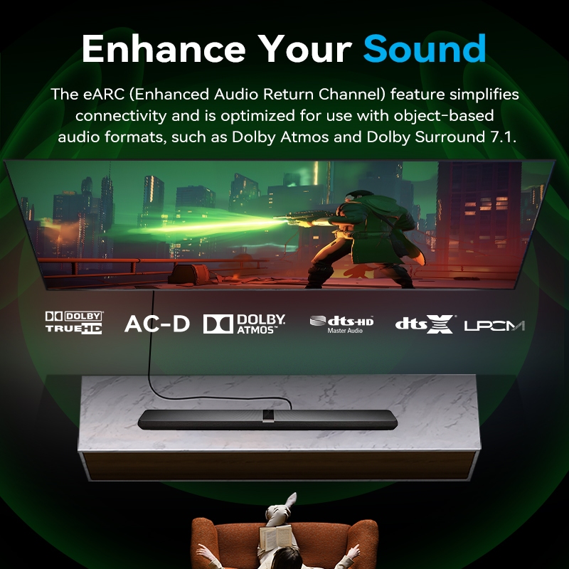 Vention สาย HDMI 2.1 8K 60Hz ความเร็วสูง 3D สาย HDMI เป็น HDMI Dolby Vision 48Gbps สําหรับคอมพิวเตอร์/แล็ปท็อป/จอแสดงผล/ทีวี - รูปที่ 3