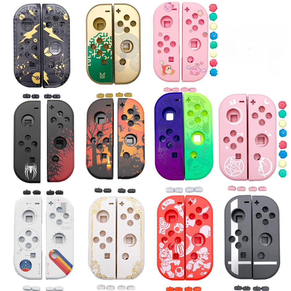 1 ชิ้น Joycon มือถือพร้อมปุ่มเปลี่ยนสําหรับคอนโซล Nintendo Switch & Joy-Con DIY ชิ้นส่วนกรณีและปุ่มอุปกรณ์เสริม