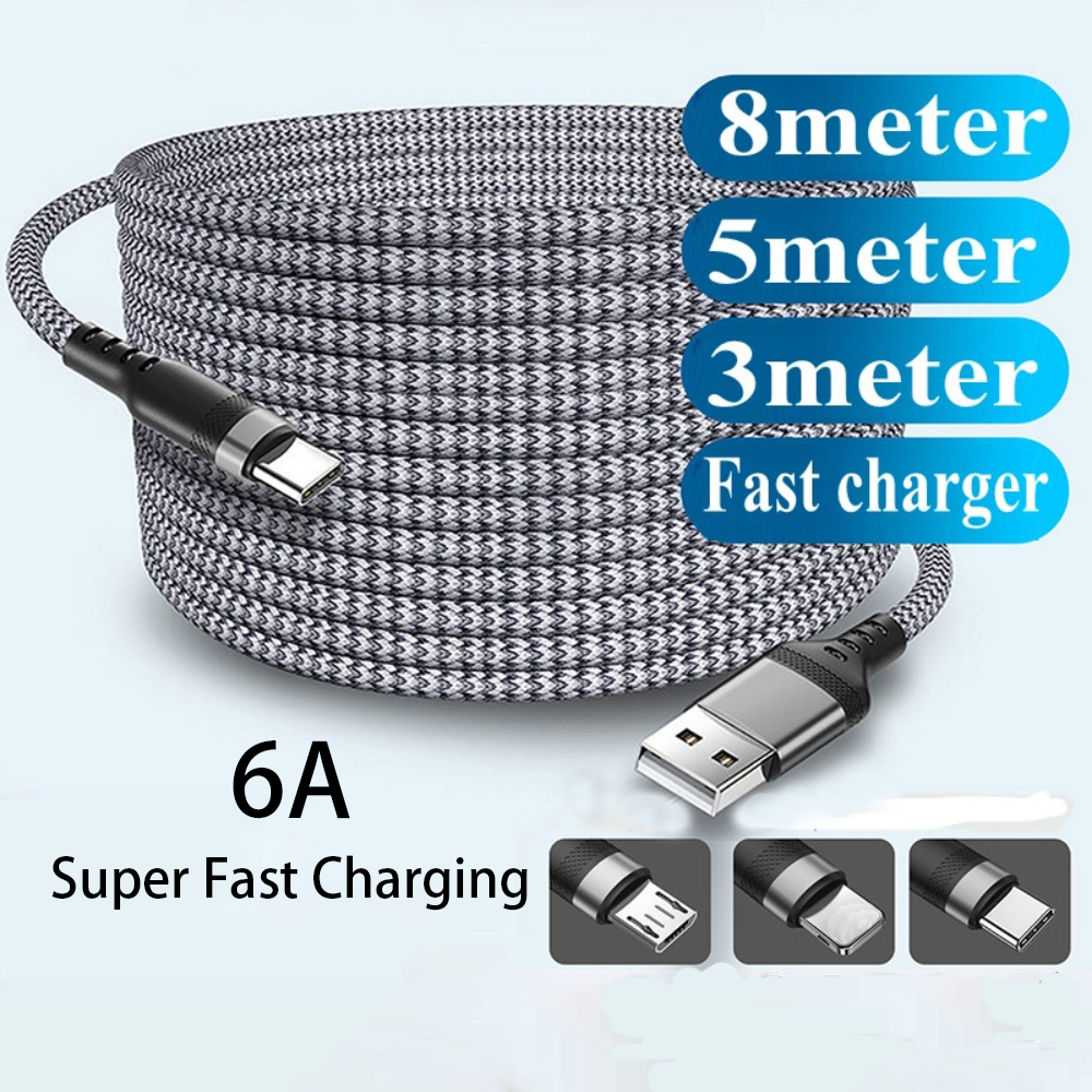 Extending ข้อมูลสายUSB ประเภท C สาย PD Fast Charger USB C ยาวสายเคเบิลข้อมูลสําหรับ Android โทรศัพท์สําหรับ xiaomi 15T 15TPro 14T 14T 14TPro Reno 15F 15Pro 14Pro 13Pro 12Pro