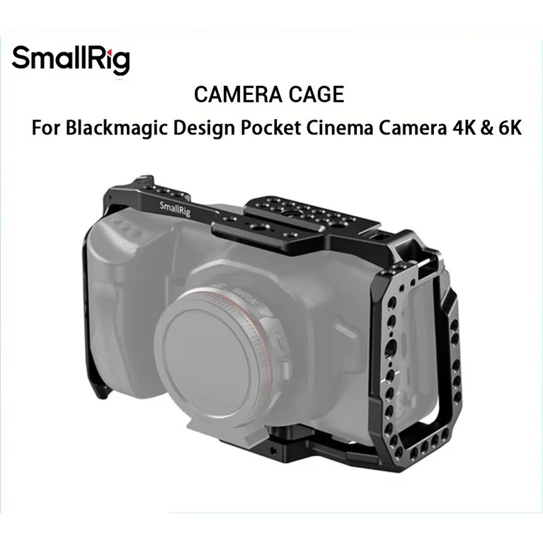 Smallrig สําหรับ BMPCC 4K กรงกล้อง DSLR สําหรับ Blackmagic Pocket 4 K / 6K กล้องสําหรับ Blackmagic P