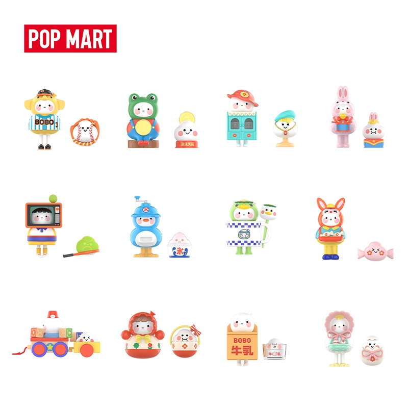 POPMART BOBO & COCO Vintage ZAKKA Series Blind Box Action Toys Figure Birthday Gift Kid Toy（Whole set)