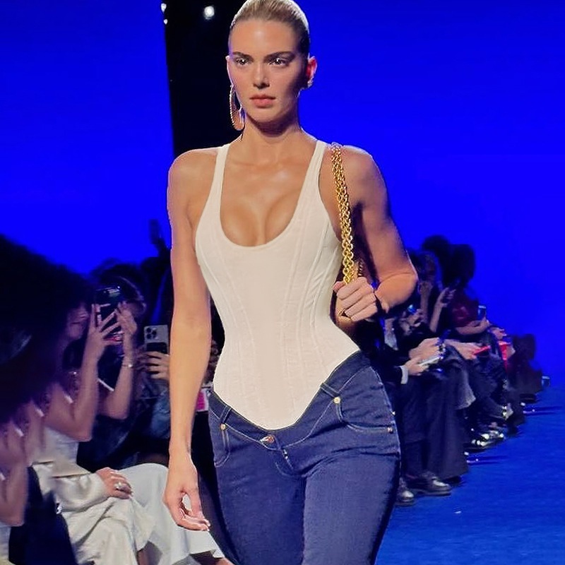 Camisole Corset Top เซ็กซี่สไตล์สาวร้อนอารมณ์ Casual All-Match Hot Girl Vest Jumpsuit