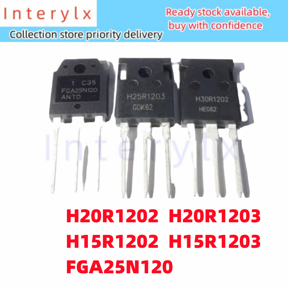 1 ชิ้น/ล็อต H20R1202 H20R1203 H15R1202 H15R1203 FGA25N120 เตาแม่เหล็กไฟฟ้าท่อ Triode In-line TO-247