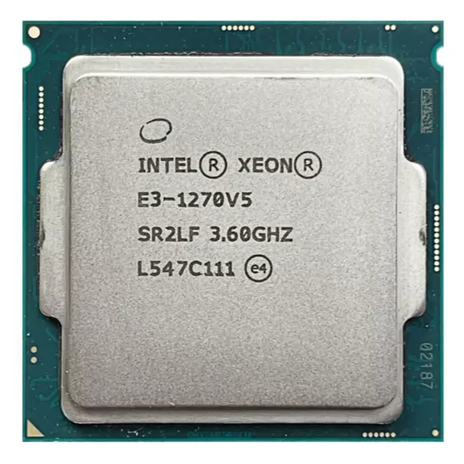Xeon E3-1270 v5 SR2LF 3.60GHz ฐาน 4.00GHz สูงสุด 8MB Quad Core LGA1151 โปรเซสเซอร์ CPU ใช้