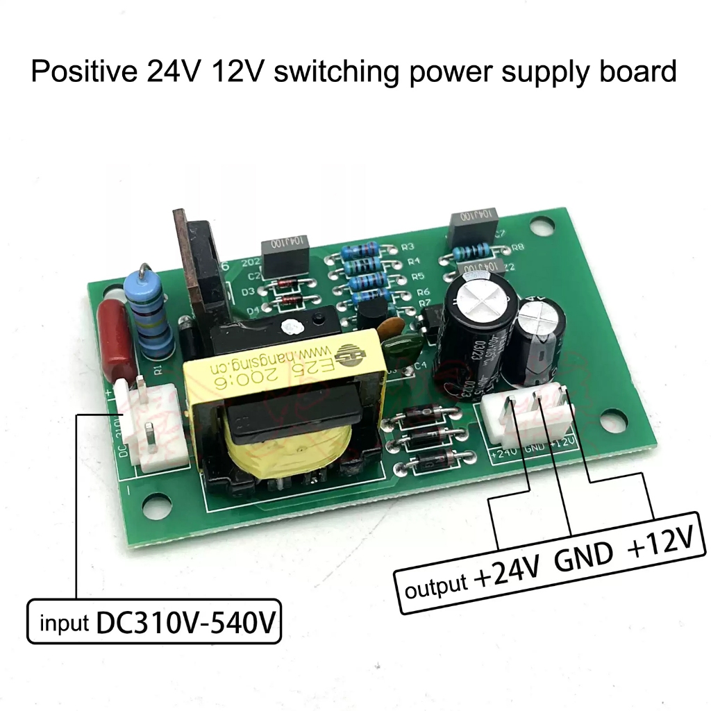 1ชิ้น อินเวอร์เตอร์เครื่องเชื่อม เสริมบอร์ดพลังงาน 24/12V+維護開關 直流310-540V输入
