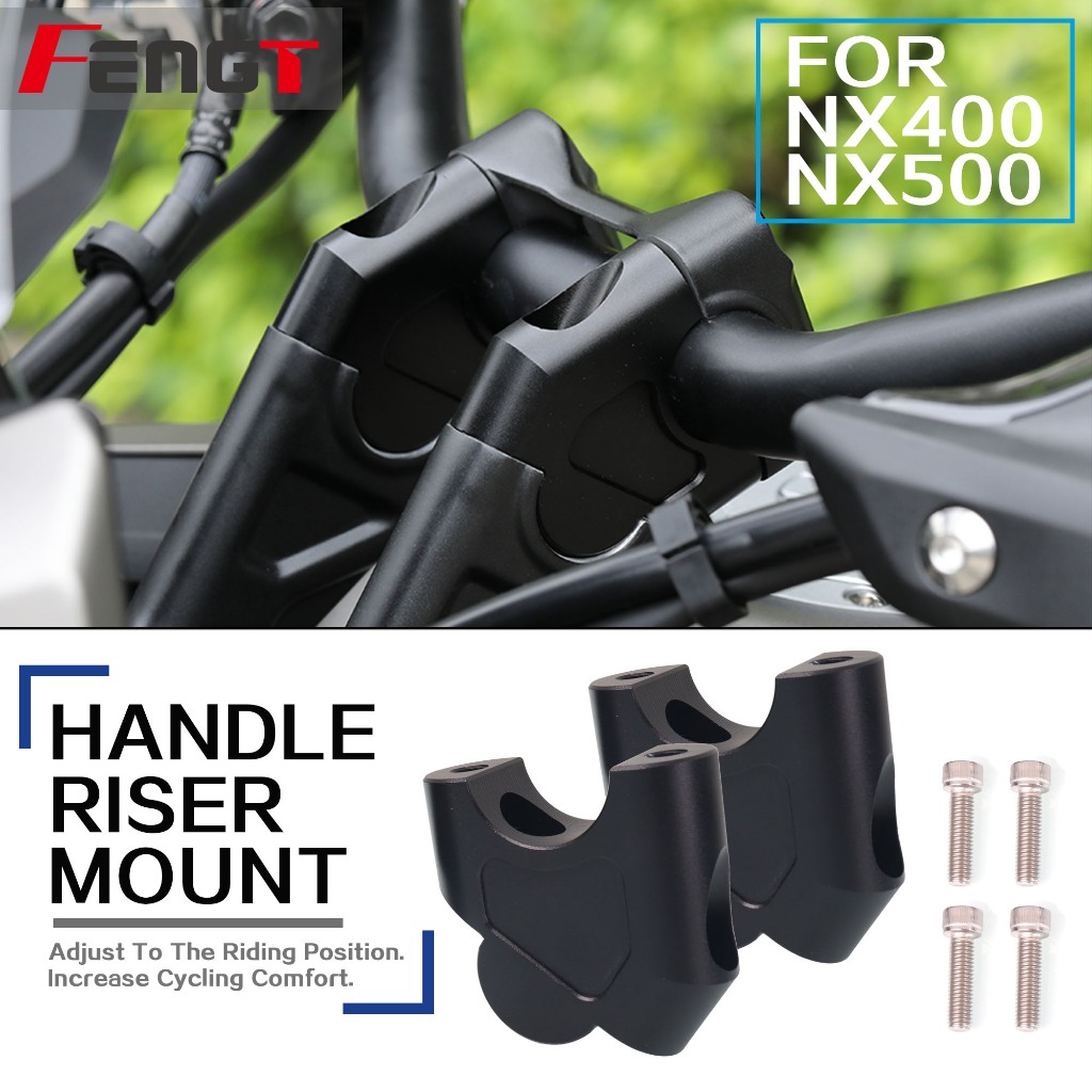 สําหรับ Honda NX500 NX400 รถจักรยานยนต์ Handlebar Riser Bar Mount Handle ความสูง Clamp Pit มอเตอร์ไซด์ NX 400 500