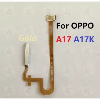 ลายนิ้วมือ แพรปุ่มโฮมสแกนนิ้ว ( Finger ) ปุ่มเปิดปิด สําหรับ OPPO A17 A17K