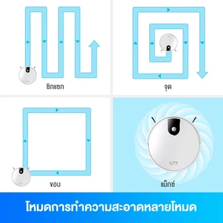 ILIFE V9 Robot Vacuum Cleaner หุ่นยนต์ดูดฝุ่น การถูพื้น 3000pa พลังดูดอันทรงพลัง APP WIFI