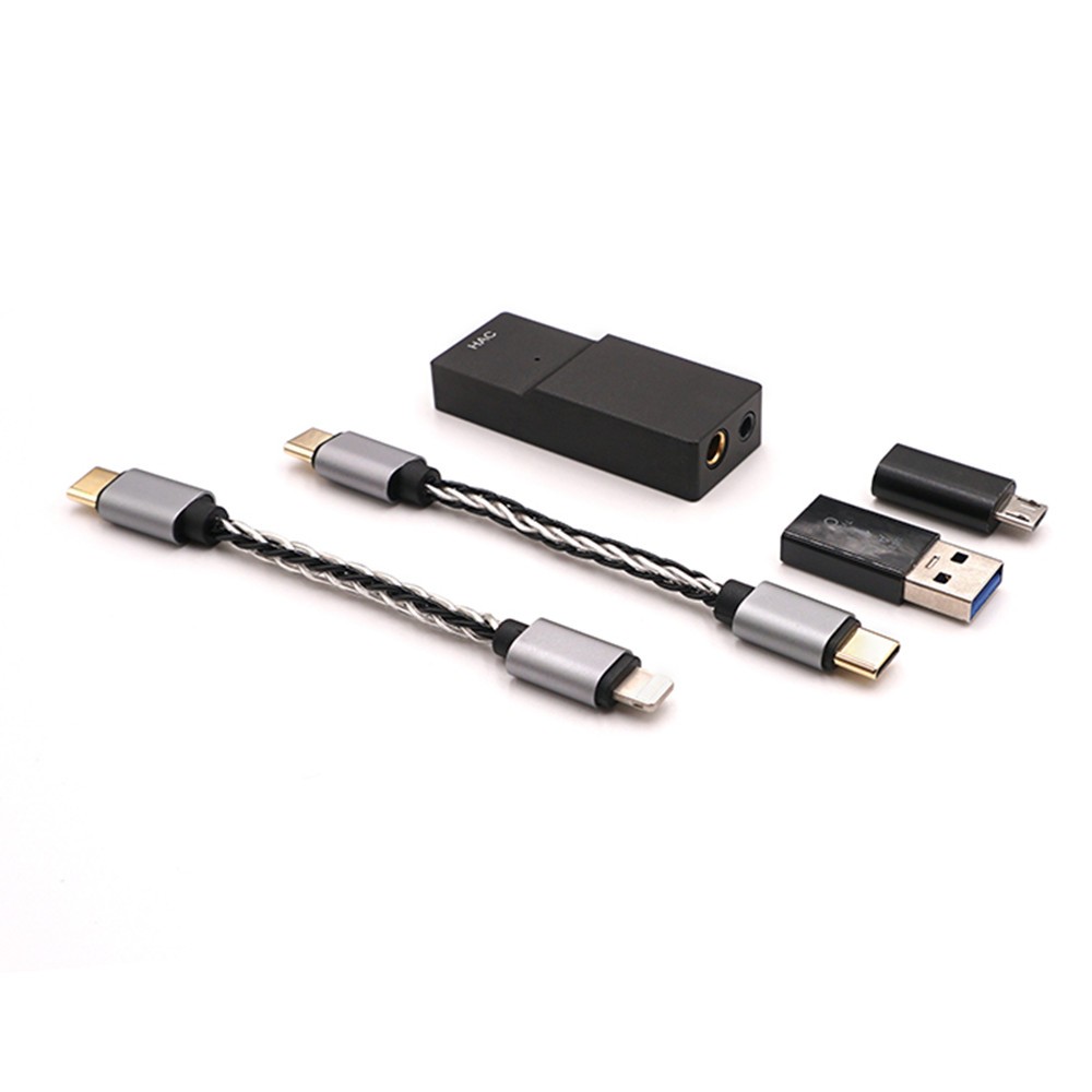Fengru HAC ประเภท C ถึง 2.5 มม./3.5 มม./4.4 มม.Balance DAC และเครื่องขยายเสียง Dual DAC ชิปรองรับ DS
