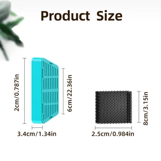 Rojeco ตัวกรองน้ําพุสําหรับสัตว์เลี้ยงไร้สาย 2.2 ลิตร ตัวกรองทดแทนน้ําพุดื่มแบบใช้แบตเตอรี่