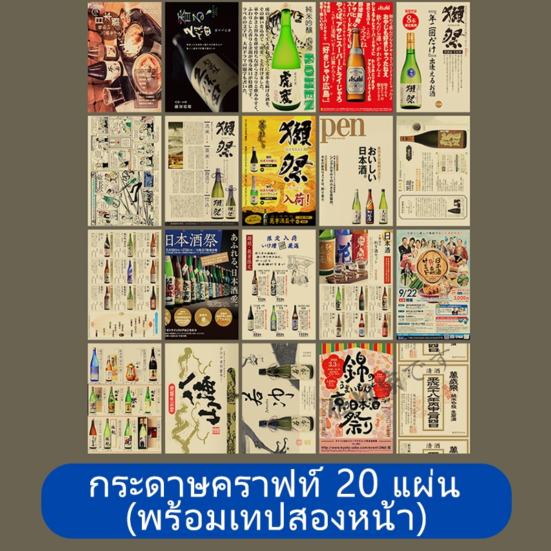 สติ๊กเกอร์ติดผนังกระดาษคราฟท์ร้านซูชิสไตล์ญี่ปุ่น ร้านอาหารญี่ปุ่นย้อนยุคกระดาษคราฟท์โปสเตอร์ร้านอาหารญี่ปุ่น Izakaya สติ๊กเกอร์ตกแต่ง ร้านอาหารญี่ปุ่น ภาพวาดแขวนอิซากายะ ตกแต่งอิซากายะ ญี่ปุ่นตกแต่ง สติ๊กเกอร์ย้อนยุคญี่ปุ่น ธงร้านอาหาร ตกแต่งอิซากายะ