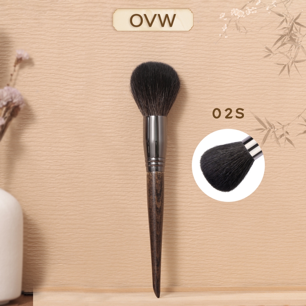 【OVW】 แปรงขนแพะสําหรับทําความสะอาดผม N02S