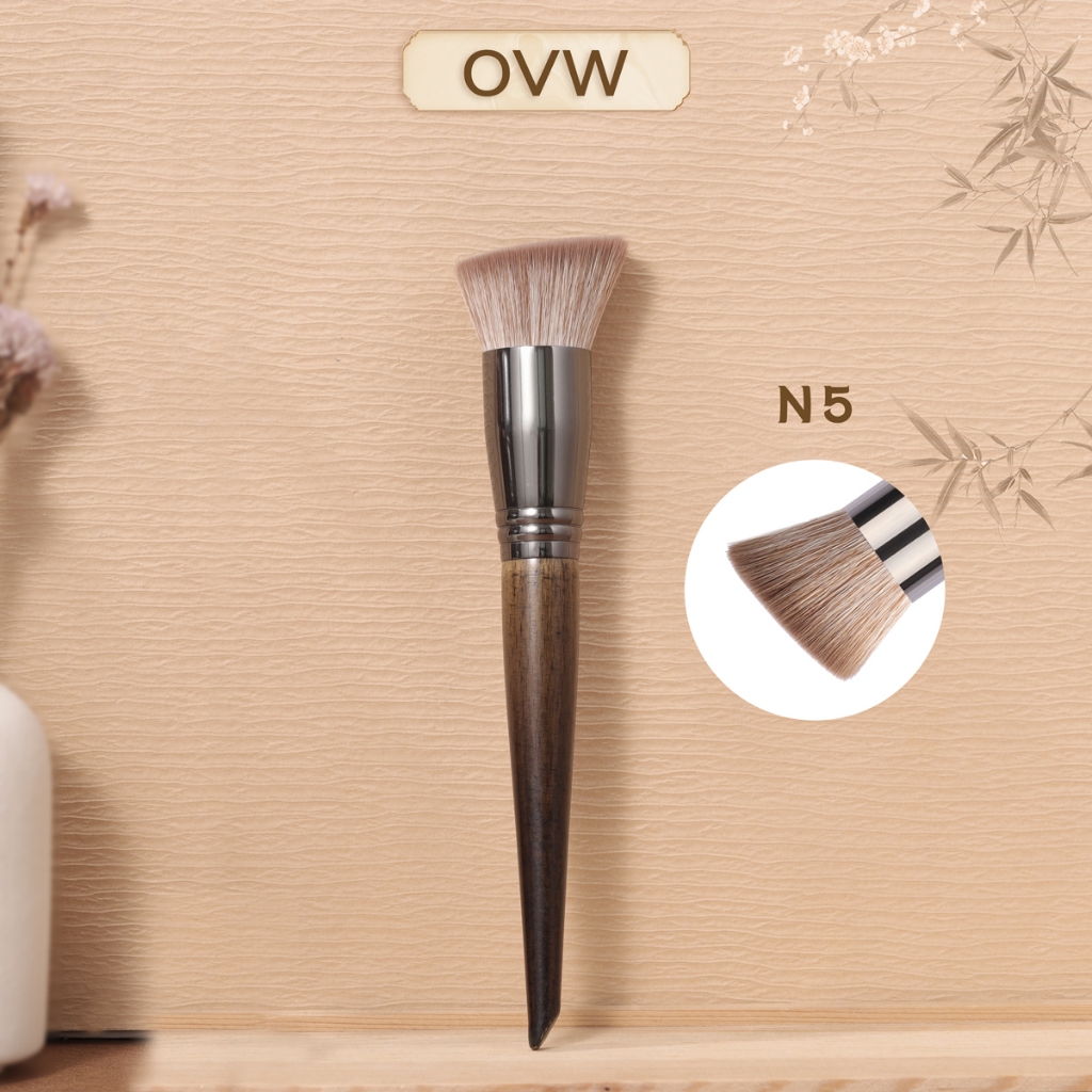 Ovw N5 แปรงแต่งหน้า ขนแปรงนุ่มพิเศษ สําหรับลงรองพื้น ลงแป้ง ลงตัว มาใหม่ [ไม่ใช้ความโหดร้าย]