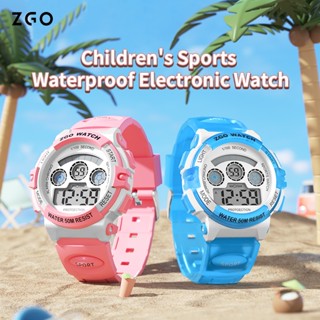 ZGO นาฬิกาเด็ก 100% กันน้ำ กันกระแทก มีนาฬิกาปลุก ปฏิทิน กีฬ…