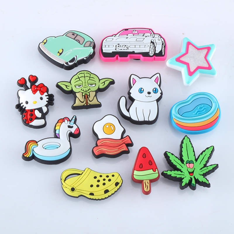 Zhibixing อุปกรณ์เสริมรองเท้ารูดอกไม้สไตล์ใหม่ DIY High-End การ์ตูนน่ารักแหวนว่ายน้ํา Pony