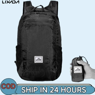 LIXADA [ลิดา ห้างสรรพสินค้า] กระเป๋าเป้สะพายหลังพับได้แบบพกพาน้ําหนักเบากันน้ําเบากระเป๋าพับสําหรับเดินทางกลางแจ้งเดินป่า