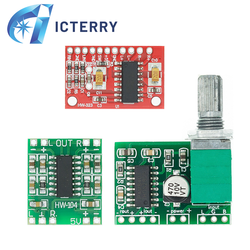 Pam8403 Power Amplifier Board Mini Mini 2 * 3W D Class 2.5 ~ 5V พร้อม Potentiometer ปรับ Digital Power Amplifier Board
