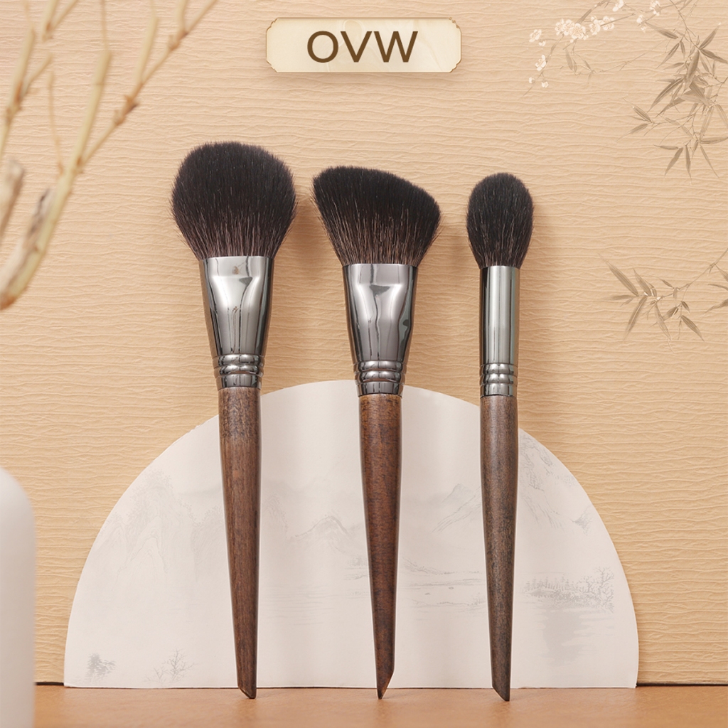 【OVW】 ชุดแปรงแต่งหน้าแป้งฝุ่น 3 ชิ้น XQ345
